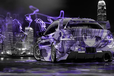 Mitsubishi Lancer Evolution JDM Anime Aerography City Car 2014 ...