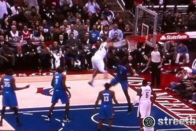 Blake Griffin Dunks On Kendrick Perkins   Streetball
