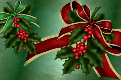 Bows And Holly Wallpapers By Kabegami On DeviantArt