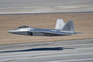 F 22 Raptor During Low Level Flight