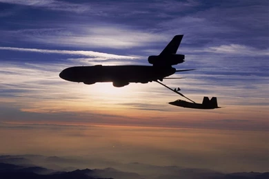 Aircraft / Planes: F22 Raptor Refuel, Picture Nr. 25928