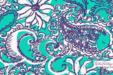 1600x1001px Blue Lilly Pulitzer Backgrounds