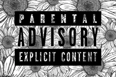Background, Black, Black And White, Flower, Parental Advisory ...