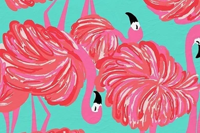 Lilly Pulitzer Patterns Flamingo   Wallpaper.