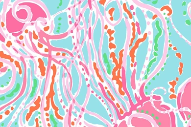 Lilly Pulitzer Anchor Patterns   Wallpaper.