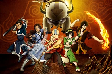 Wallpapers Avatar The Last Airbender Aang Air Appa Earth Fire Four ...