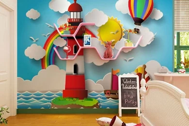 JCK VISION 3d Stereoscopic Cartoon Pattern Kids Room Wall Decor ...