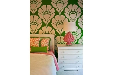 Bold Patterns Are Perfect For A Pink & Green Palette Little Blue ...