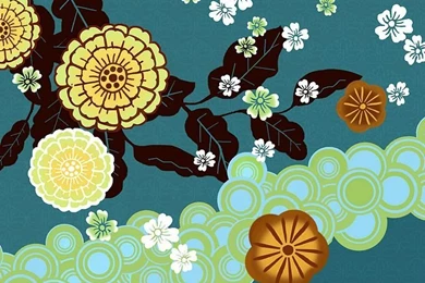 Japanese Style Floral Design , Bold And Imaginative Colors 31 ...
