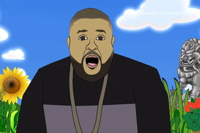 Cartoon Snapchat DJ Khaled : DJs