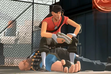 TF2 Meet The Scout 'Victory Lunch' Wallpapers By ColorBlindBrony On ...