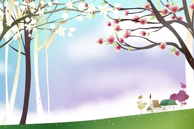 Spring Scenery, Beautiful, Cartoons, 1920x1200 HD Wallpapers And ...