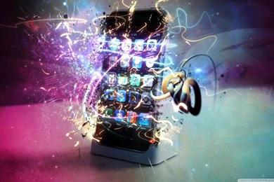 Magic Lighting Effect iPhone HD Desktop Wallpapers : Widescreen ...