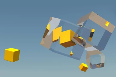 Connected Cubes Wallpapers   3D Wallpapers