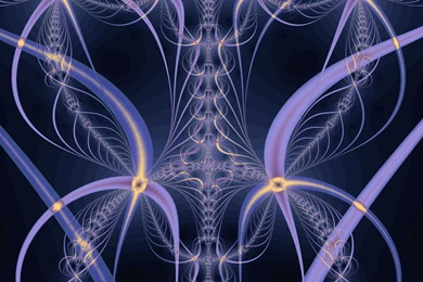 Абстракция, фрактал синий свет   Free Desktop Wallpapers