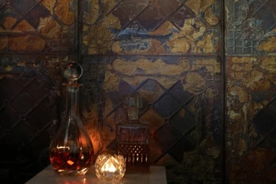 Merci Wallpapers Brooklyn Tins, Metal Gold, Tin 08   Lefliving.com