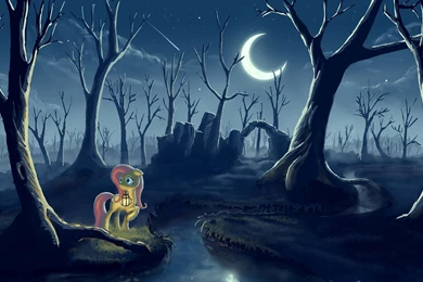 2560x1600 Lantern, Pony, The Moon, Forest, Night, My Little Pony ...
