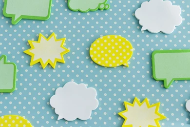 Yellow, Green, And Blue Balloon Cute Illustrations