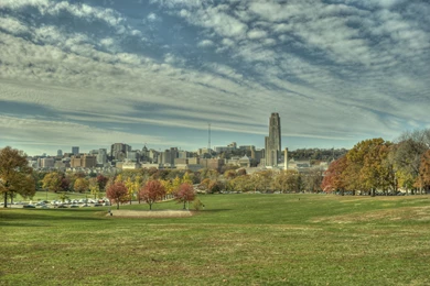 Pittsburgh Map Attractions Wallpaper.