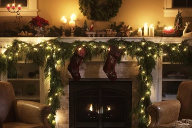 Christmas Fireplace Wallpapers   Wallpapers Cave