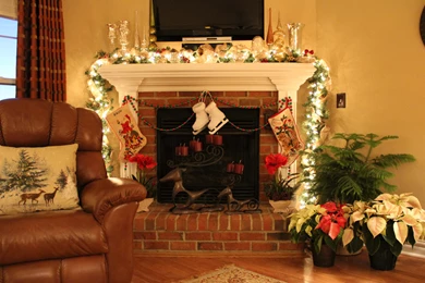 Fireplace Backyard Wallpapers