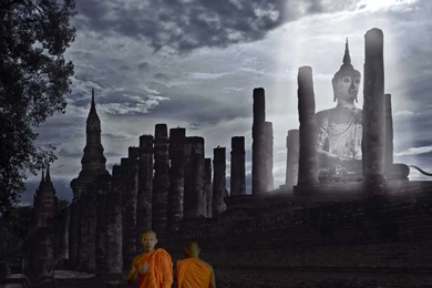 Column Buddha God Wallpapers