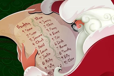 Santas Naughty And Nice List Wallpapers Free Desktop Backgrounds ...