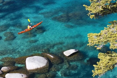 Nature: Kayaking At Lake Tahoe, Nevada, Picture Nr. 41370