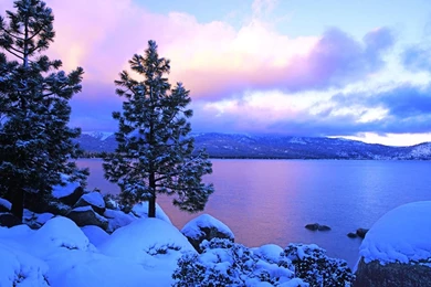 Winter Landscape Lake (2) – Amazing Trends