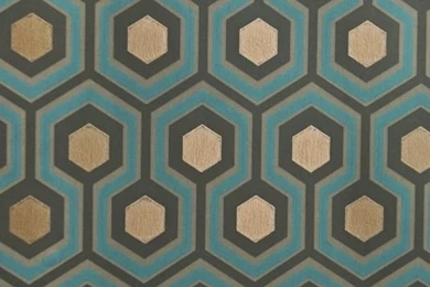 Turquoise, Gray, Metallic Gold Wallpapers