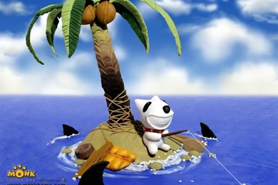 Cartoon Dog Wallpapers   Monk Little Dog3   Wallcoo.net