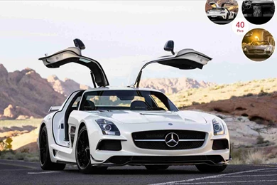 2014 Mercedes Benz SLS AMG Coupe Black Series White   Front ...
