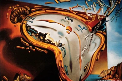 Clock The Melting Poster Art Print Salvador Dali Prints Wallpapers ...