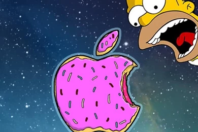 DeviantArt: More Like Simpsons iPhone 5 Donut Nebula Wallpapers By ...