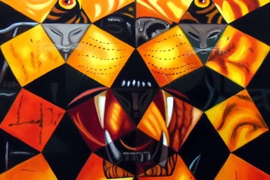 1920x1200 Salvador Dali Painting, Salvador Dali, Cinquenta Tigre ...