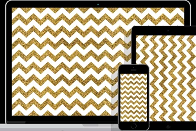 Gold Glitter Chevron Wallpapers Freebies! — Lizzy Dee Studio