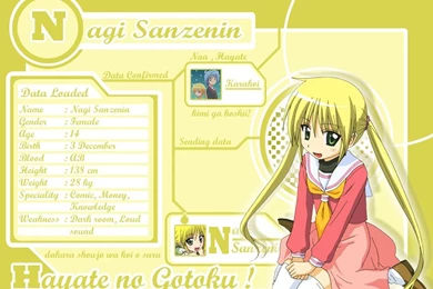 Nagi's Biodata   Hayate The Combat Butler Wallpapers (11408501 ...