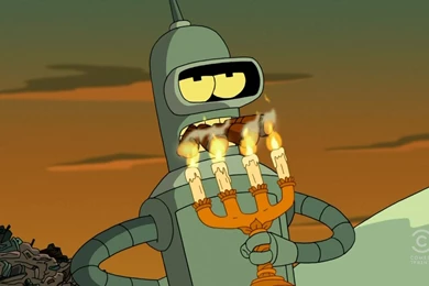 Futurama Bender Smoking Cigars Candles Four Wallpapers ...