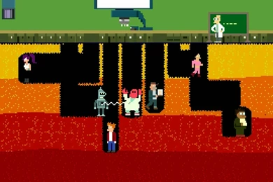 Amy Wong Bender Dig Dug Dr Zoidberg Futurama