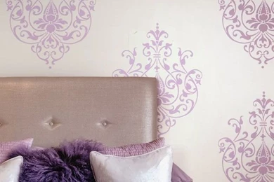 Belle Light Purple On Silver Wallpaper Belle Light Purple On ...