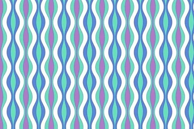 Curvy Stripes   Bright Blue Wall Mural   Contemporary   Wallpapers ...