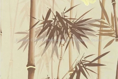 Hand painted Silk Wallpapers Bamboo Wallpapers Wall Coverings EC ...