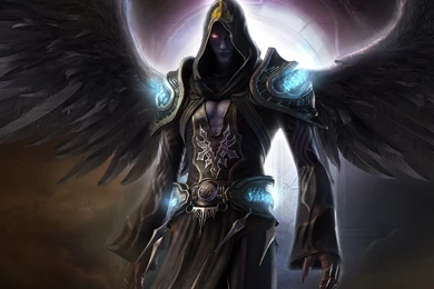 Dark Angel, Wings, Dark Fantasy, Magician, Force, Angel, Red Eyes ...