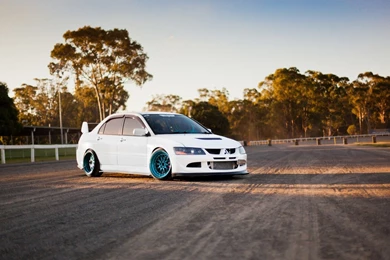 Mitsubishi Lancer Evolution White Car HD Wallpapers FreeWallsUp