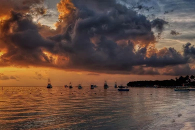 Sunrise Beach Sand Multiscreen Eyefinity Wallpapers