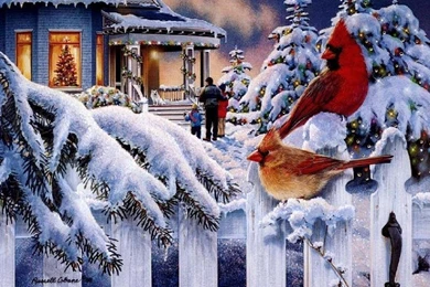 Free Christmas Scenes Wallpapers   Wallpapers Cave