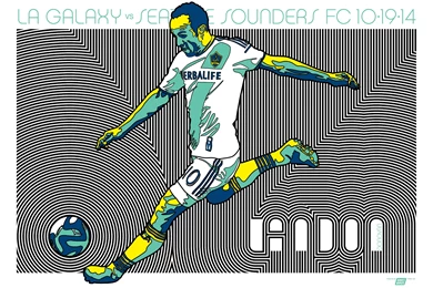 Commemorative Match Poster For LA Galaxy – Seattle Sounders FC ...