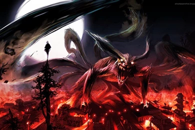 Naruto: Shippuden Kyuubi Konoha Wallpapers