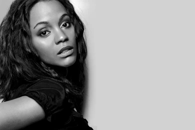 Zoe Saldana, Widescreen, Wallpaper, Title, Spots, Photos (