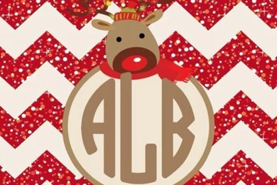 Christmas Reindeer Monogram Wallpapers Made With Monogram App